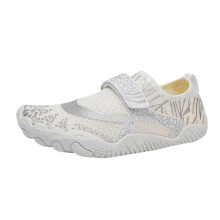 Women's Slip On Elastic Casual Sneakers Five Toe Water Shoes For Beach Snorkeling And Diving UK 8.5 White