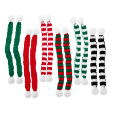 36 Teile Mini Strickschal Gestreift Weihnachtsdekoration Basteln