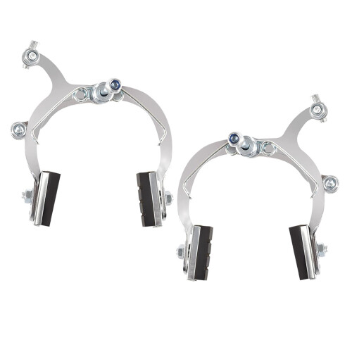 C Type Brakes Calipers Road Bike Side Pull Silver Rim Calipers for Bicycles