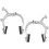 C Type Brakes Calipers Road Bike Side Pull Silver Rim Calipers for Bicycles 3