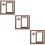 3Pcs Double Sided Rotating Wood Picture Frame With Lamp 11