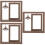 3Pcs Double Sided Rotating Wood Picture Frame With Lamp 9