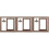 3Pcs Double Sided Rotating Wood Picture Frame With Lamp 6