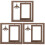 3Pcs Double Sided Rotating Wood Picture Frame With Lamp 4