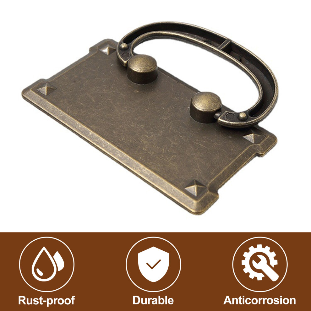 Vintage Style Drawer Ring Pull Handles, Antique Coffee Bronze, Adding A Touch Of History To Your Modern Home (Set Of Two) 9554910060681