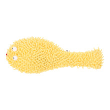 3Stk Gelbes Plüsch Katzen-Kauspielzeug Pufferfisch Indoor