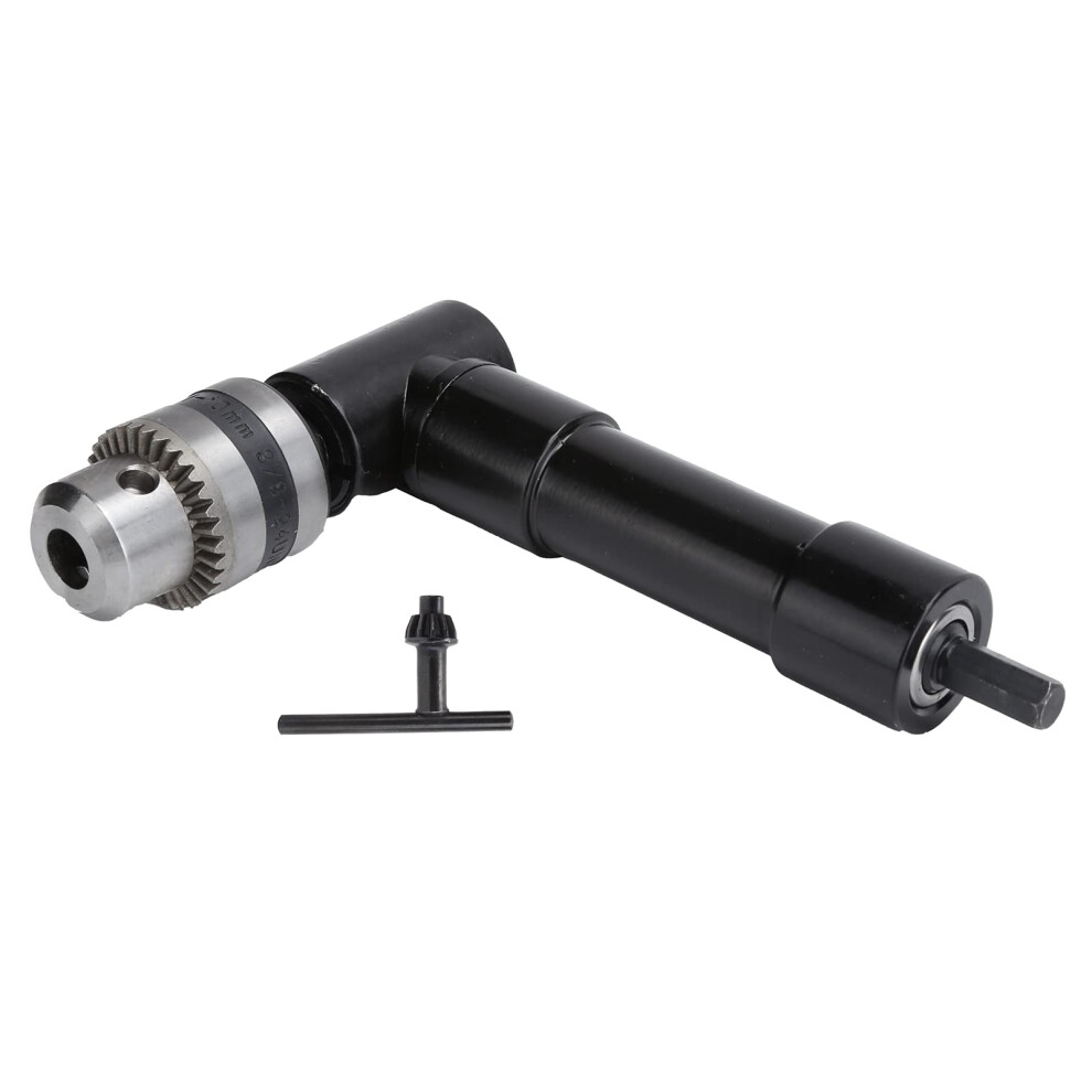 90 Degree Right Angle Drill Attachment Keyless Chuck, Secure Clamping Design, Electric Drill Parts For Tight Spaces 9119770121271