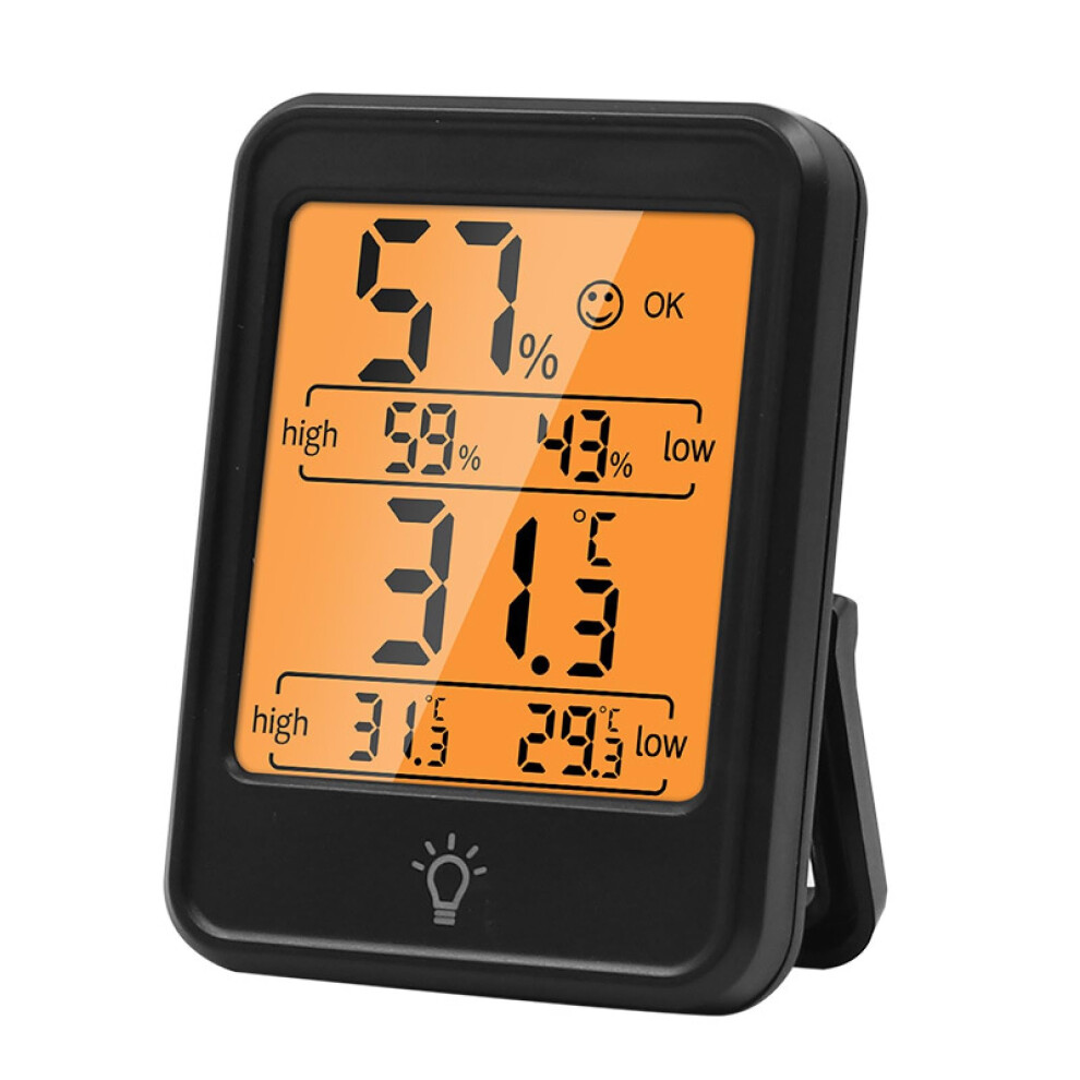 Room Thermometer Indoor Hygrometer Temperature Humidity Meter Temperature Max Min Recording Backlit LCD C/F Switch