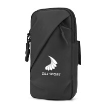 Arm Bag, Unisex Wristbands for Exercise Workout Running Gym (Black)