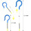 Volleyball Practice Tool with Question Mark Hook, Skill Amplifier, Volleyball Training Equipment Ref: 5721 5