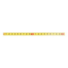 Strong Adhesive Measuring Tape 10mm Wide Flexible-20 cm yellow