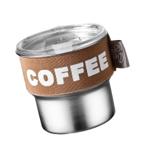 Stainless Steel Travel Mugs Stainless Steel 400ml Double-Coffee