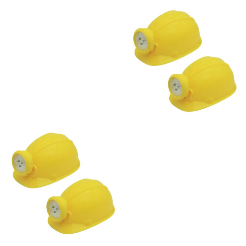 4 Pcs Simulation Miner For Kids Yellow 2