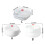 Stackable Food Steamer With Heat Resistant-Square single layer 4