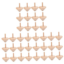 Pack of 36 Wooden Spinning Tops, Bulk Toy for Children, DIY, Small Gift Set