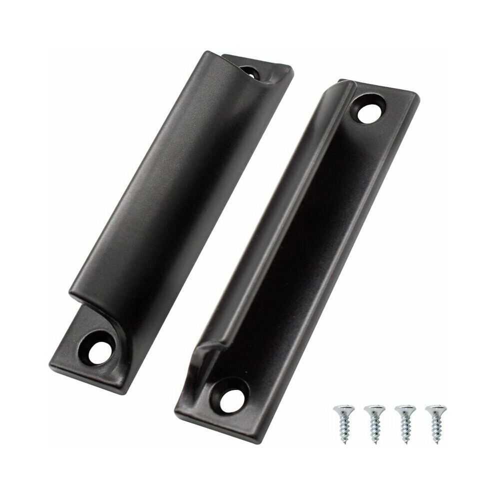 Heat Surface Treated Anti-Rust Pull Handles, Stylish Modern Design Easy Installation Aluminum Alloy Drawer Handles With Ergonomic Finger Pulls, 2 Piec 9198585944350