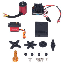 Aggiornamento motore brushless per auto RC, ESC sensorless impermeabile ad alte prestazioni con coppia elevata e design a 4 poli e 12 slot, motore