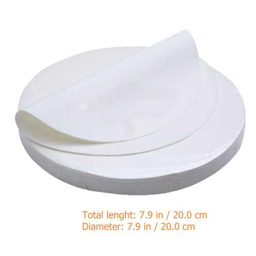 500 Round Flat Parchment Paper Sheets For Baking, Cooking, Frying, Grilling 1