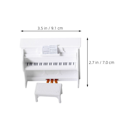 Miniature Upright Piano And Stool Set For Kids Play 1
