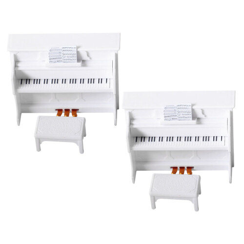 Miniature Upright Piano And Stool Set For Kids Play