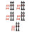 10 Ensembles Miniatures Lampadaires De Noël Pour Maison De 6