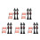 10 Ensembles Miniatures Lampadaires De Noël Pour Maison De 9
