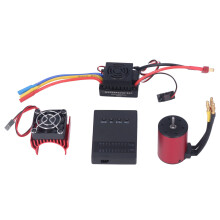 Kit motore brushless impermeabile per auto RC, set ESC da 60 A con struttura rimovibile e rotore bilanciato di precisione per modelli in scala 1/10