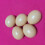 60Pcs Artificial Eggs Fake Easter Egg Lifelike Kids Diy Light Yellow 7