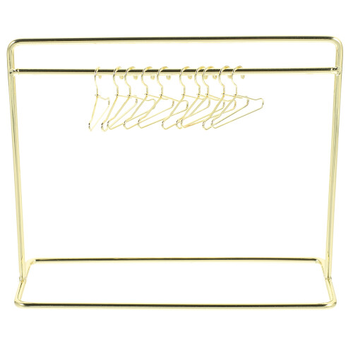 3 Sets Doll Apparel Hanger Miniature Cloth Rack