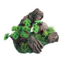 1set harsen aquaria decoratie met realistische berg thuiskantoor