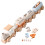 1 Set Wood Toy Educational Cognitive Learning Gift 4