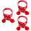 3Pcs De Natal Tricô Para Xadrez Com Flocos De 6