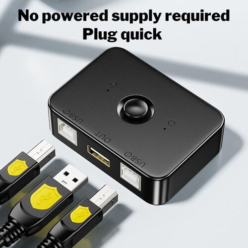 Printer Selector Typesetter Splitter For MultiDevice Sharing EasySwitch Dock Control Rooms Video Game Setups Streaming 2