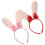 2Pcs Halloween Bunny Ears Headband Para Mulheres 11