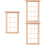 3Pcs 1/12 De Janela Com Treliça Para Casa De Bonecas 6