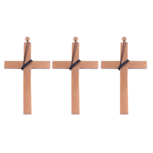 6 Unidades Colar De Cruz Plástico Para Com Cordão