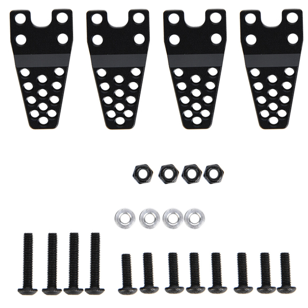 Cnc Metal Shock Absorber Mount For Rc Crawler Car, Lower Shock Mount Lift Kit With Threaded Mounting And Offset Design To Adjust Height And Angle For 9088816569936