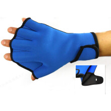 Water Resistance Neoprene Webbed Gloves Swimming Aqua Fit TrainingExercise Flippers Paddle Swim Gloves SML, Blue (Medium) Ref: 4736