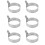 6 Pcs Stainless Steel Nonstick Egg Rings For Fried Eggs 8