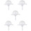 5 Sets Foam Floral Handle Bouquet Holder For Arrangements 10