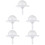 5 Sets Foam Floral Handle Bouquet Holder For Arrangements 8