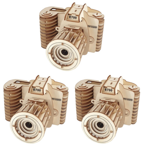 3Pcs -Cabeça 3D Câmera , Brinquedo Educativo Montagem DIY 1