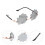 4Pcs Óculos Decorativos Concha Para E Cachorros 9