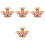 4Pcs Acessório Casa De Bonecas Mini Decorativo 5