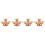 4Pcs Acessório Casa De Bonecas Mini Decorativo 6