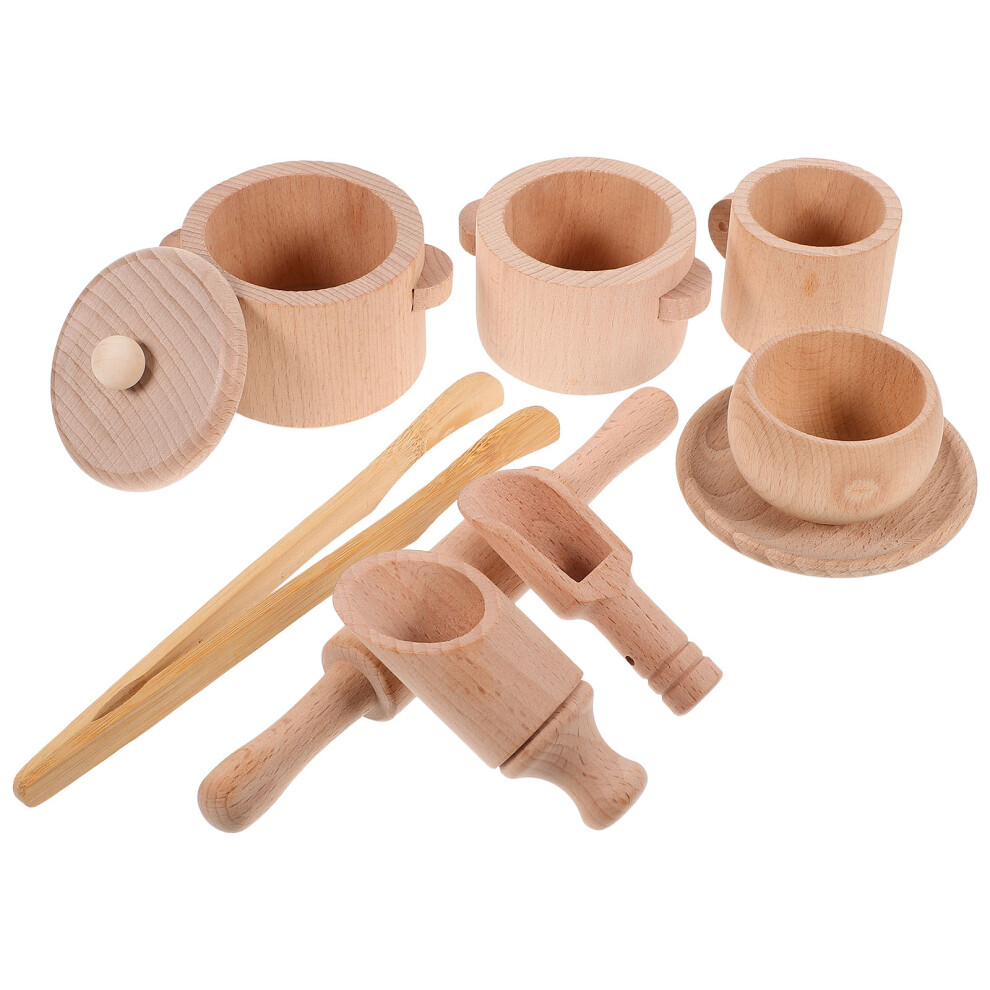 Photos - Role Playing Toy 2 Sets Wooden Afternoon Tea Set For Toddler Tea Party Play