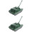2Pcs Rotatable Turret Tank Model War Simulation Toy Desktop Decor 5