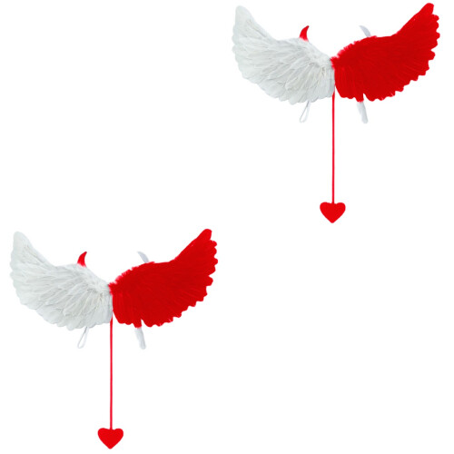2Pcs Comfortable Halloween Costume Wings Durable Wings for Party Use 2