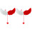 2Pcs Comfortable Halloween Costume Wings Durable Wings for Party Use 2