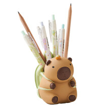 Schattige capibara-pennenhouder, hars-briefpapierhouder voor